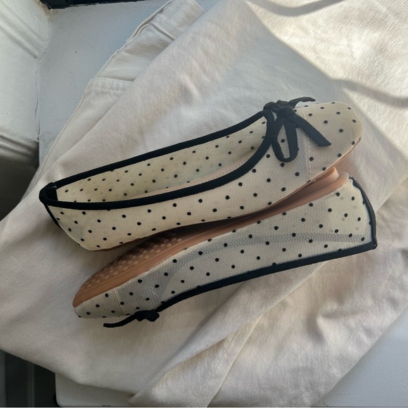 Mesh Polka Dot Flats - Picture 3 of 6